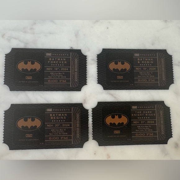 KITH X BATMAN FOREVER Collectors AMC Ticket Stub 11/19 - Picture 6 of 7